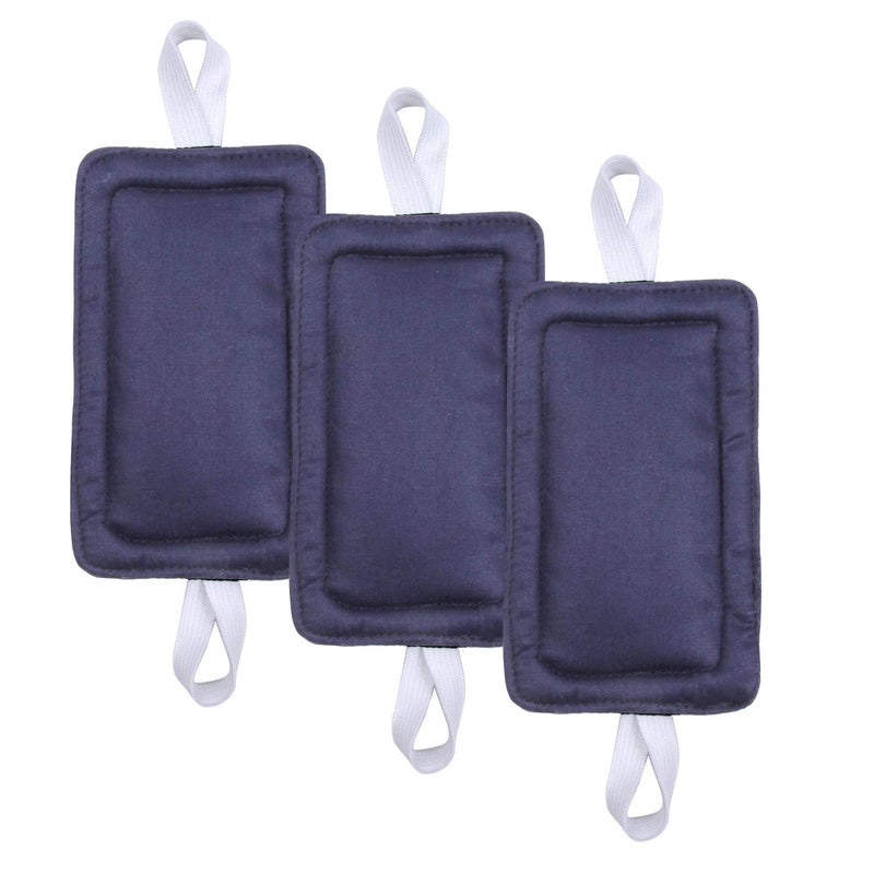 ICObuty Door Silencer Door Jammer Door Closer Cushion Nursery Door Silencer Door Latch Cover 3 Pack for Noise Reducing Quiet Doors Baby Toddler Safety 3.25 x 5.5 Inch (New Navy Blue) - Image 1